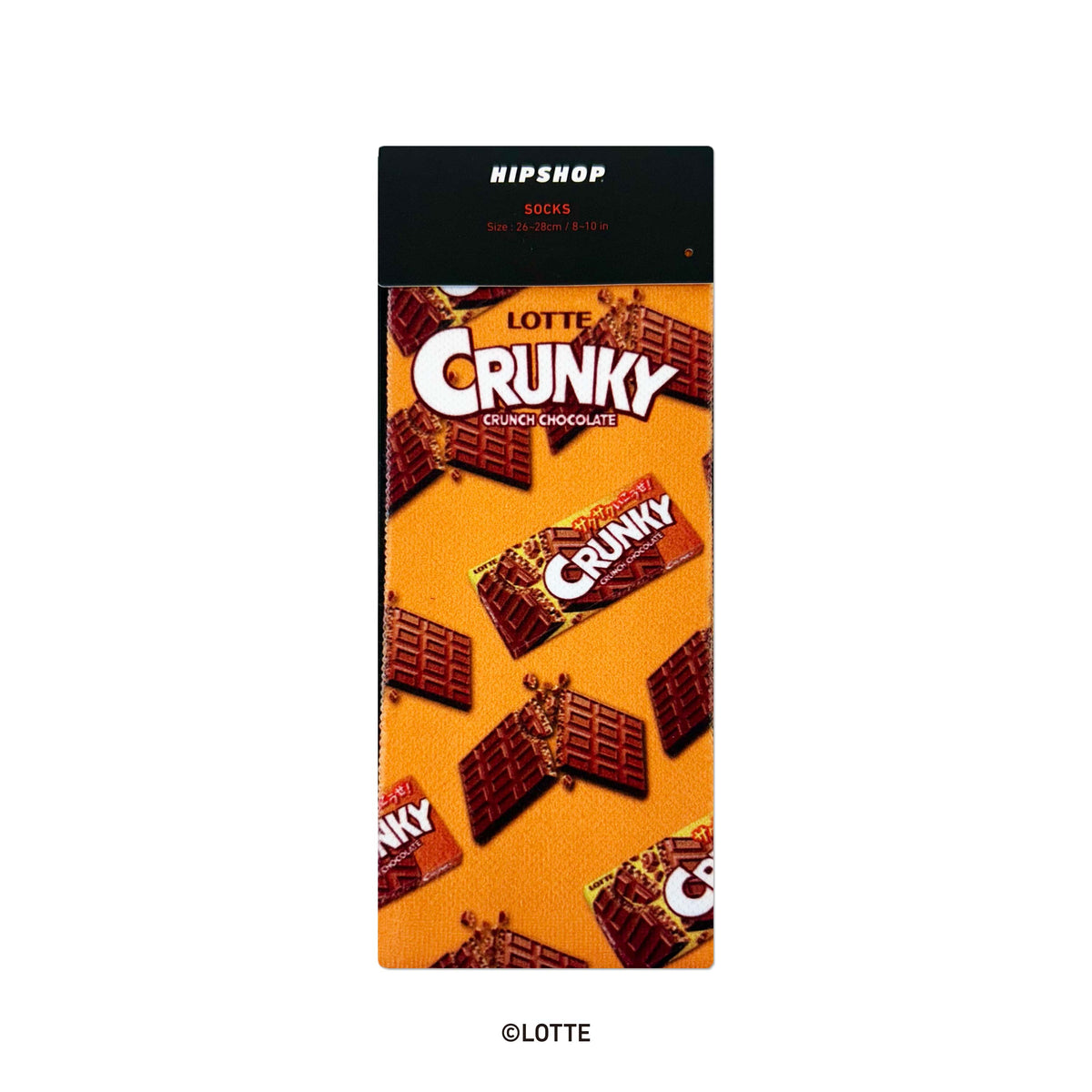 LOTTE＞CRUNKY CRUNCH CHOCOLATE/クランキー ソックス クルー丈