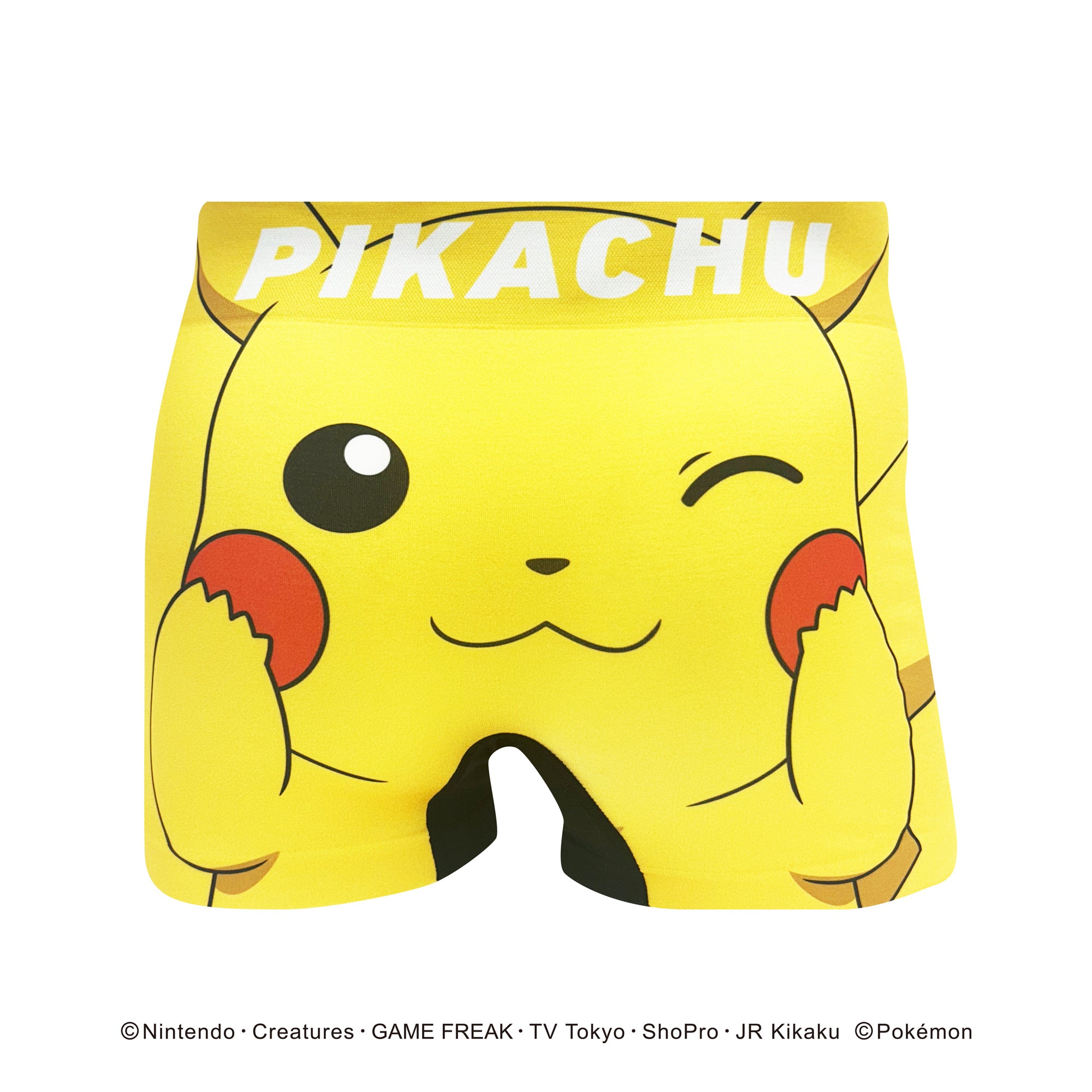 ＜ポケモン＞PIKACHU/ピカチュウ ポケットモンスター POKÉMON アンダーパンツ メンズ/レディース/ユニセックス ポリエステルタイプ  ボクサーパンツ HIPSHOP ヒップショップ