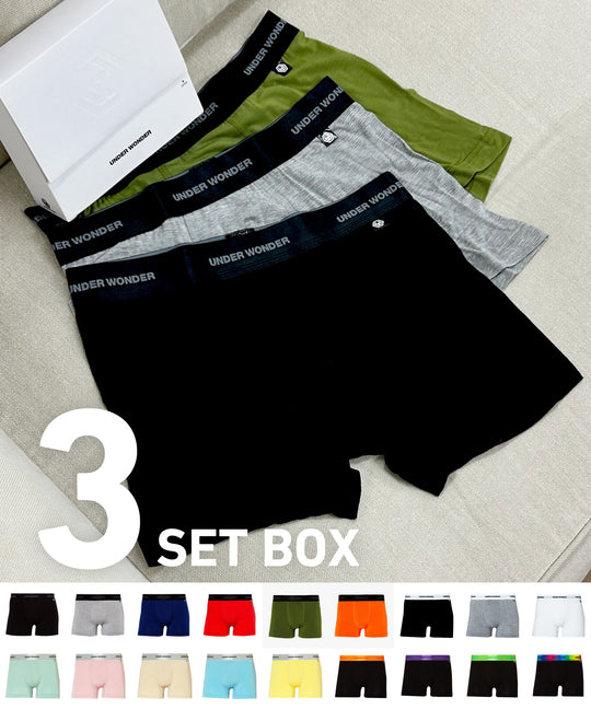 ＜UNDER WONDER＞ギフトボクサーパンツ メンズ 3枚セット