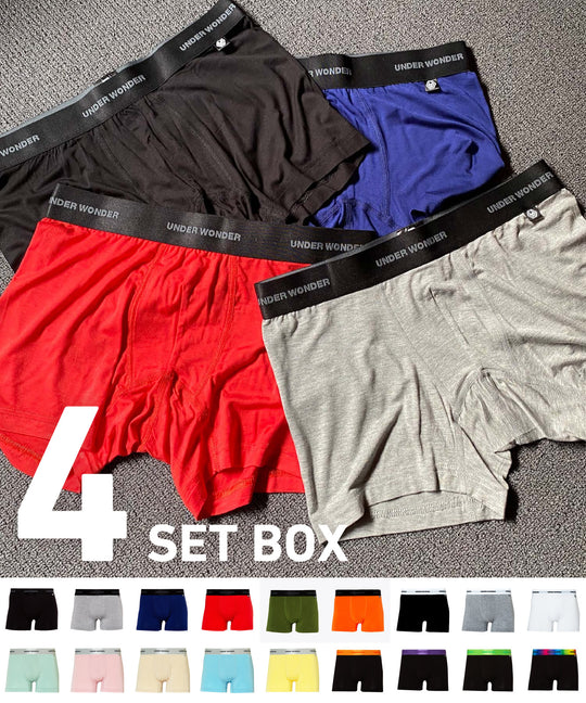 ＜UNDER WONDER＞ギフトボクサーパンツ メンズ 4枚セット