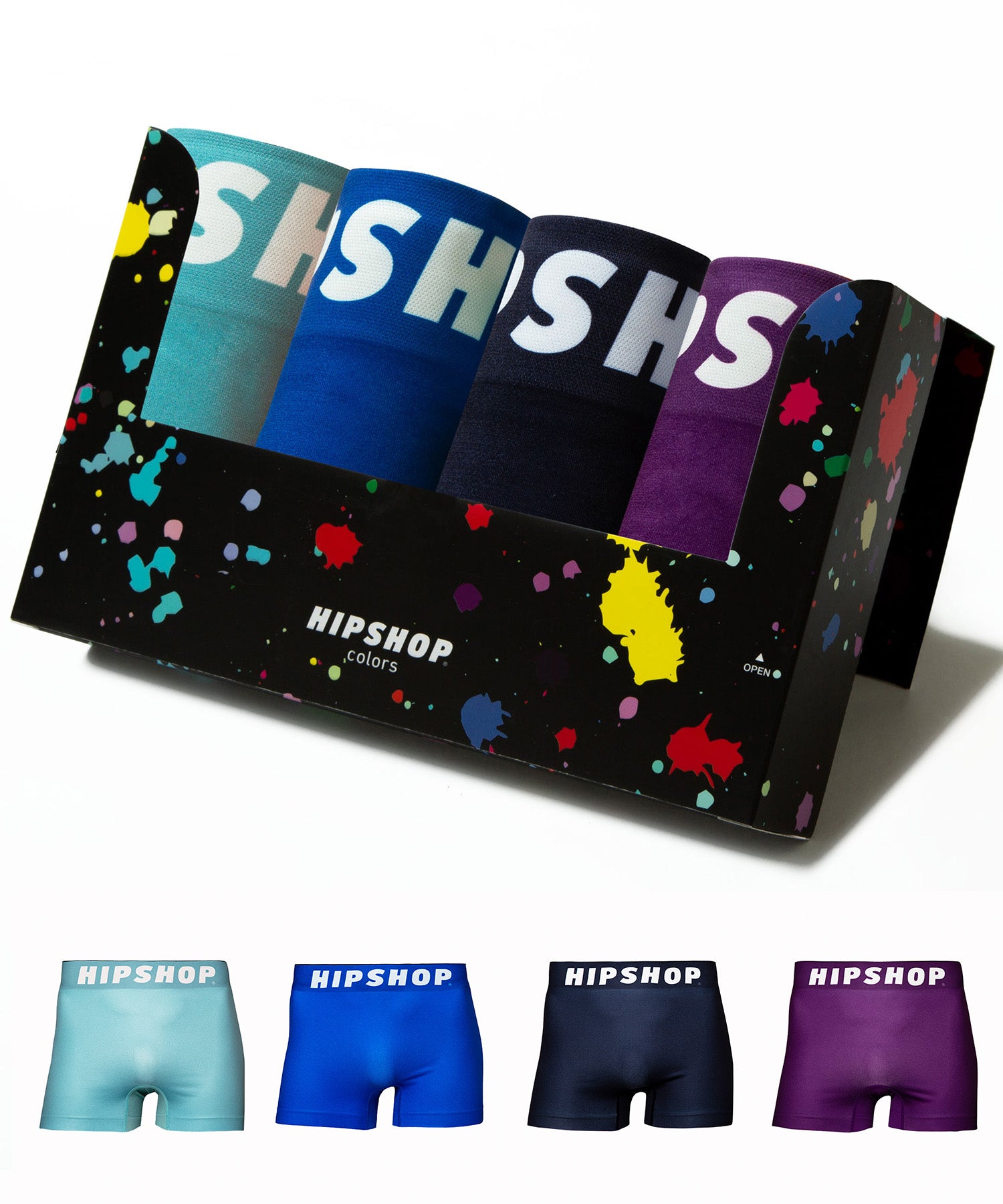 HIPSHOP COLORS BOX/ボクサーパンツ 4点セット アンダーパンツ