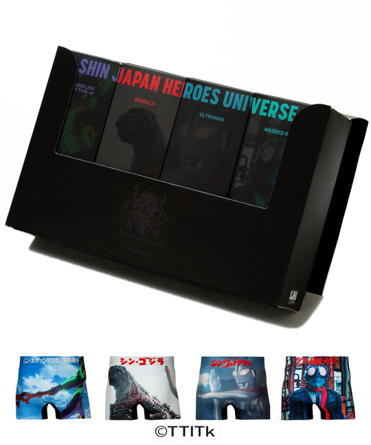 ＜シン・ジャパンヒーローズ＞SHIN JAPAN HEROES UNIVERSE アンダーパンツ 4点セット メンズ/レディース/ユニセックス ポリエステル ボクサーパンツ ボクサーパンツ