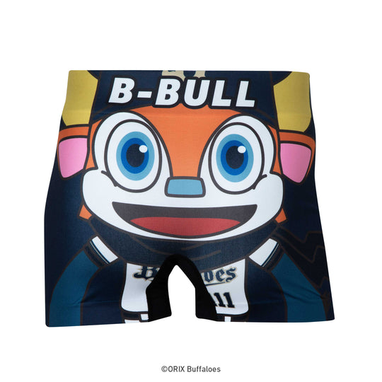 ＜セ・リーグ＆パ・リーグ＞BUFFALOES/オリックス・バファローズ(イラスト) アンダーパンツ メンズ/レディース/ユニセックス ポリエステルタイプ ボクサーパンツ