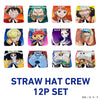 【予約:7/31より順次発送】＜ONE PIECE＞ STRAW HAT CREW 12P SET/麦わらの一味12点セット ワンピース アンダーパンツ メンズ/レディース/ユニセックス ポリエステルタイプ ボクサーパンツ