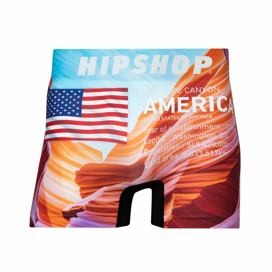 AMERICA/アメリカ アンテロープ キャニオン アンダーパンツ メンズ/レディース/ユニセックス ポリエステルタイプ