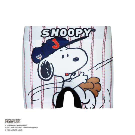 【予約：4月下旬〜順次発送】＜侍ジャパン＞SNOOPY/スヌーピー アンダーパンツ キッズ ポリエステルタイプ ボクサーパンツ