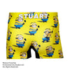 ■7/10 11:00販売開始■＜ミニオンズ＞STUART/スチュアート アンダーパンツ メンズ/レディース/ユニセックス ポリエステルタイプ ボクサーパンツ