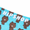 ＜LINE FRIENDS＞BROWN/ブラウン アンダーパンツ メンズ/レディース/ユニセックス ポリエステルタイプ ボクサーパンツ