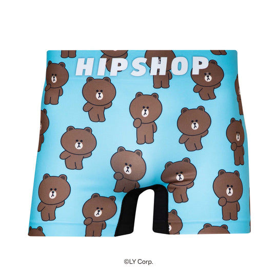 ＜LINE FRIENDS＞BROWN/ブラウン アンダーパンツ メンズ/レディース/ユニセックス ポリエステルタイプ ボクサーパンツ