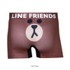 ＜LINE FRIENDS＞BROWN FACE/ブラウン(FACE) アンダーパンツ メンズ/レディース/ユニセックス ポリエステルタイプ ボクサーパンツ