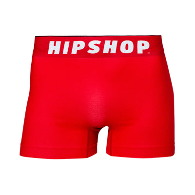 HIPSHOP BASIC-RED/レッド アンダーパンツ メンズ/レディース/ユニセックス ポリエステル ボクサーパンツ